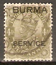 Burma 1937 4a Sage-green. SGO7.